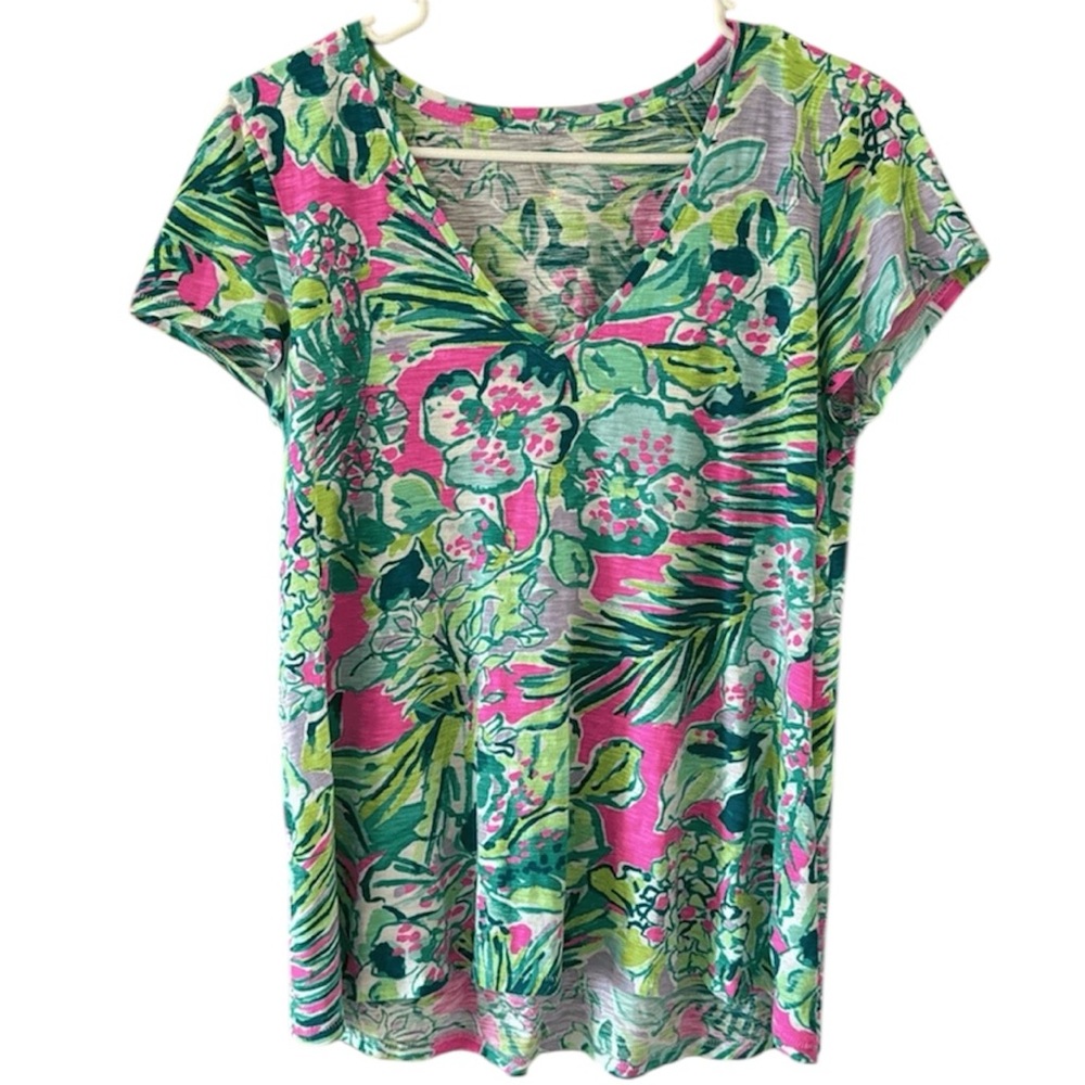 Lilly Pulitzer Etta T shirt Xs in “full bloom”